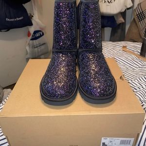 Ugg  black glitter boots